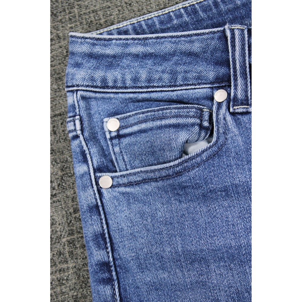 Quince Womens Straight Leg Jeans Medium Wash Blue Denim Size 29 Mid Rise - Picture 2 of 11